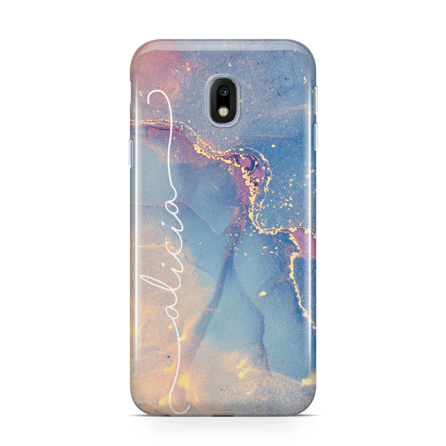 Blue and Pink Marble Samsung Galaxy J3 2017 Case