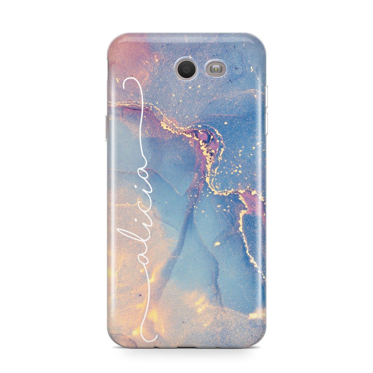 Blue and Pink Marble Samsung Galaxy J7 2017 Case