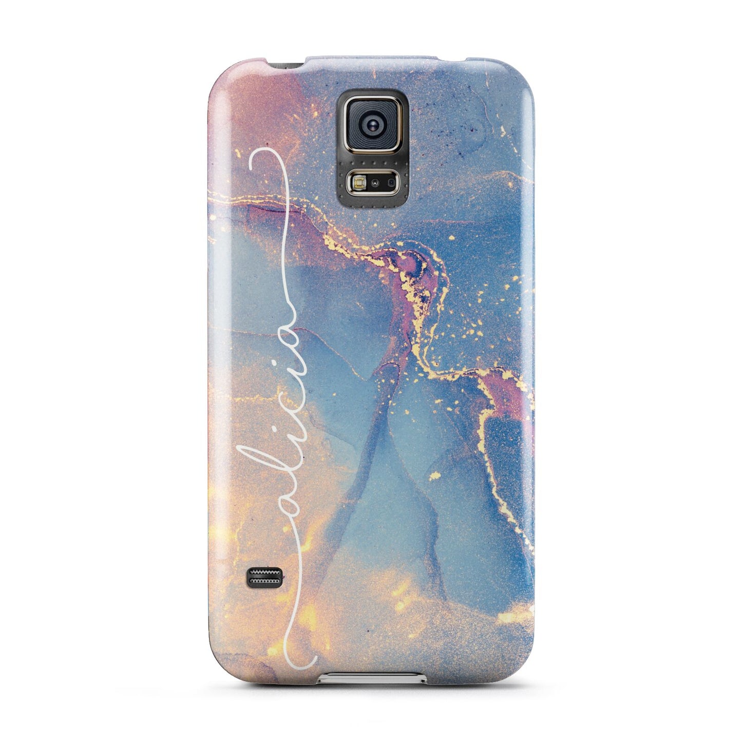 Blue and Pink Marble Samsung Galaxy S5 Case