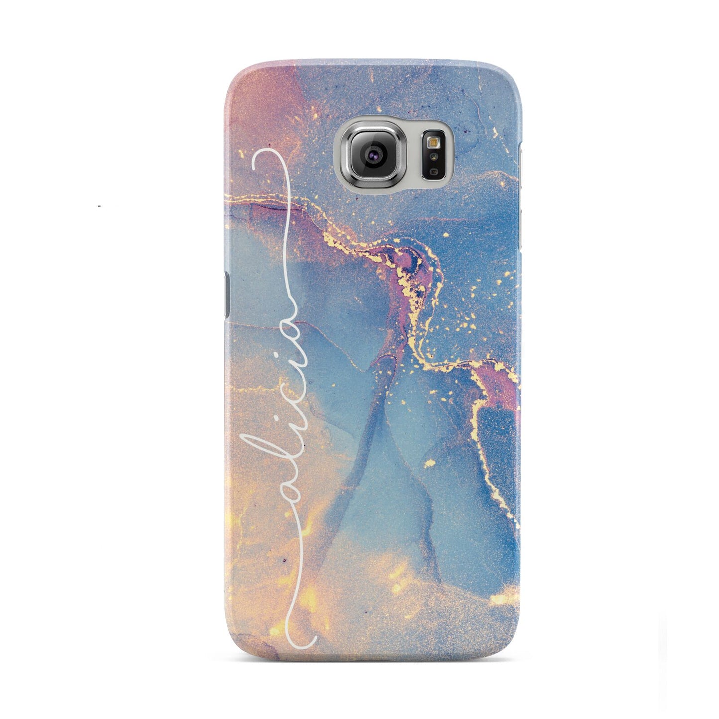 Blue and Pink Marble Samsung Galaxy S6 Case