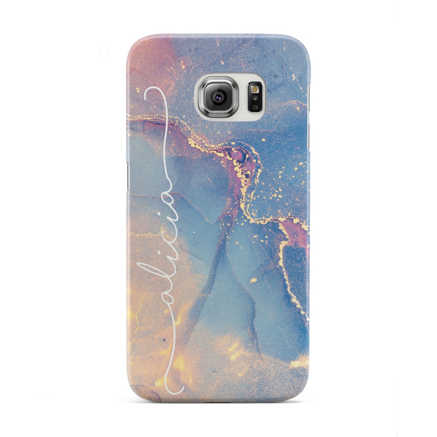Blue and Pink Marble Samsung Galaxy S6 Edge Case