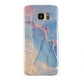 Blue and Pink Marble Samsung Galaxy S7 Edge Case