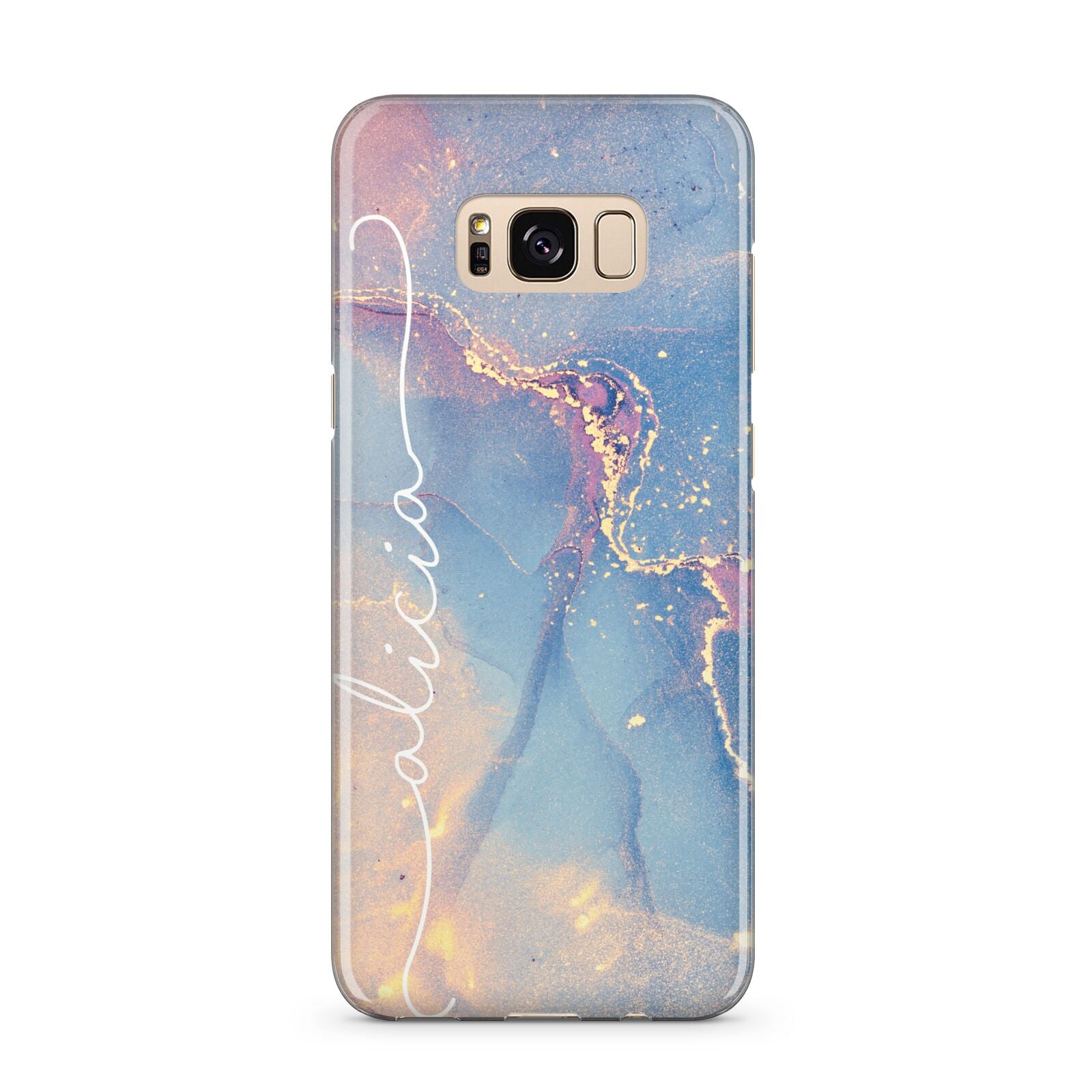 Blue and Pink Marble Samsung Galaxy S8 Plus Case