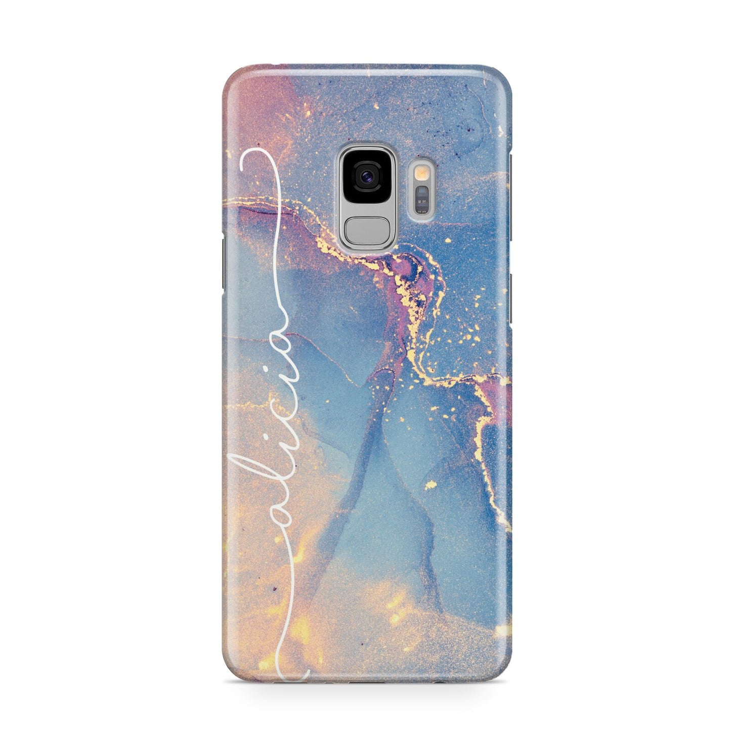 Blue and Pink Marble Samsung Galaxy S9 Case