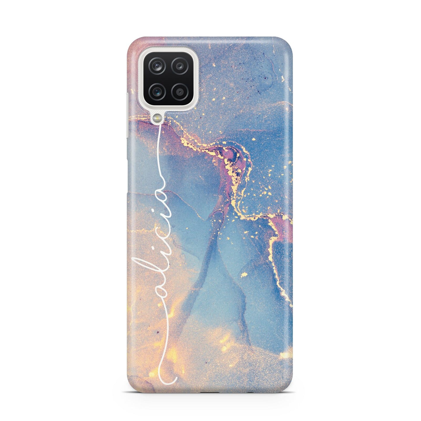 Blue and Pink Marble Samsung M12 Case