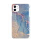 Blue and Pink Marble iPhone 11 3D Snap Case