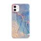 Blue and Pink Marble iPhone 11 3D Tough Case