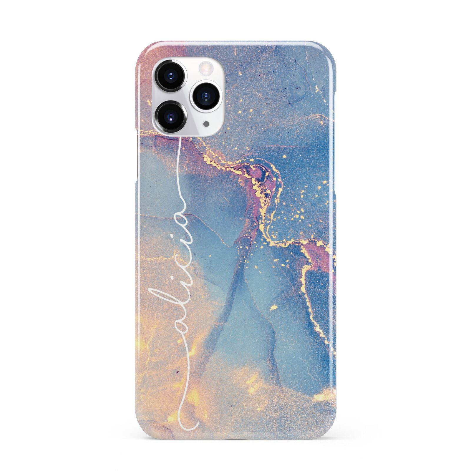 Blue and Pink Marble iPhone 11 Pro 3D Snap Case