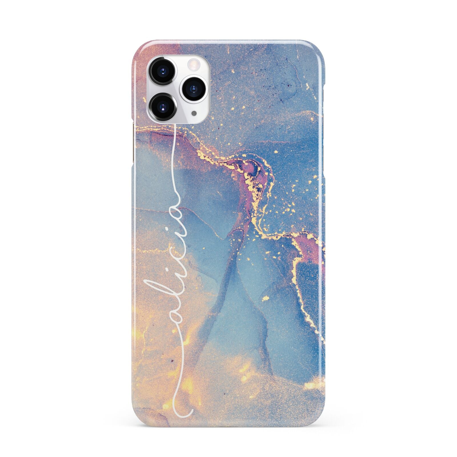 Blue and Pink Marble iPhone 11 Pro Max 3D Snap Case