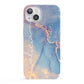 Blue and Pink Marble iPhone 13 Full Wrap 3D Snap Case