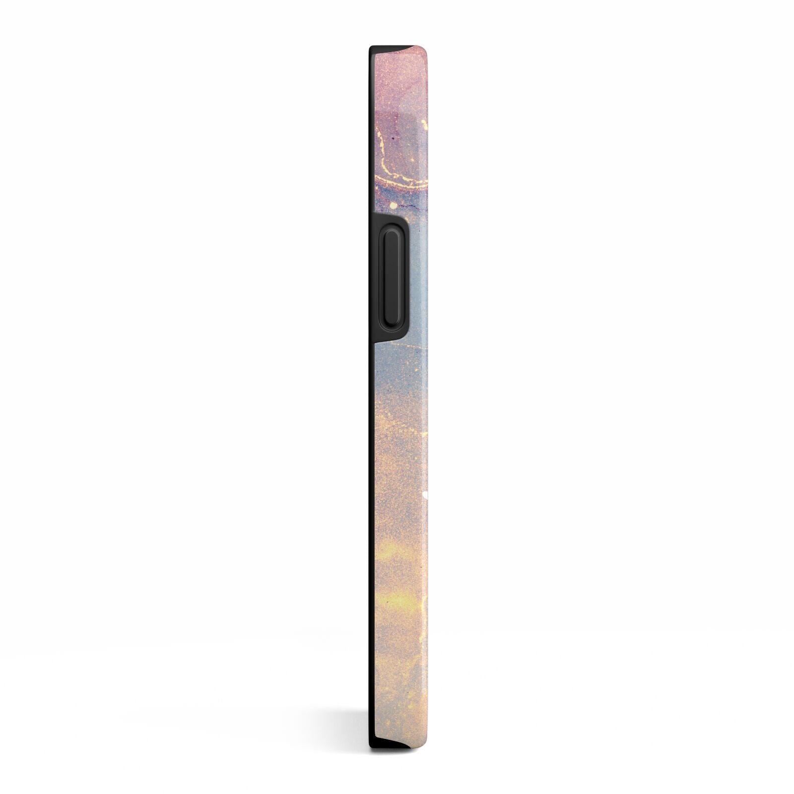 Blue and Pink Marble iPhone 13 Mini Side Image 3D Tough Case