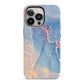 Blue and Pink Marble iPhone 13 Pro Full Wrap 3D Tough Case