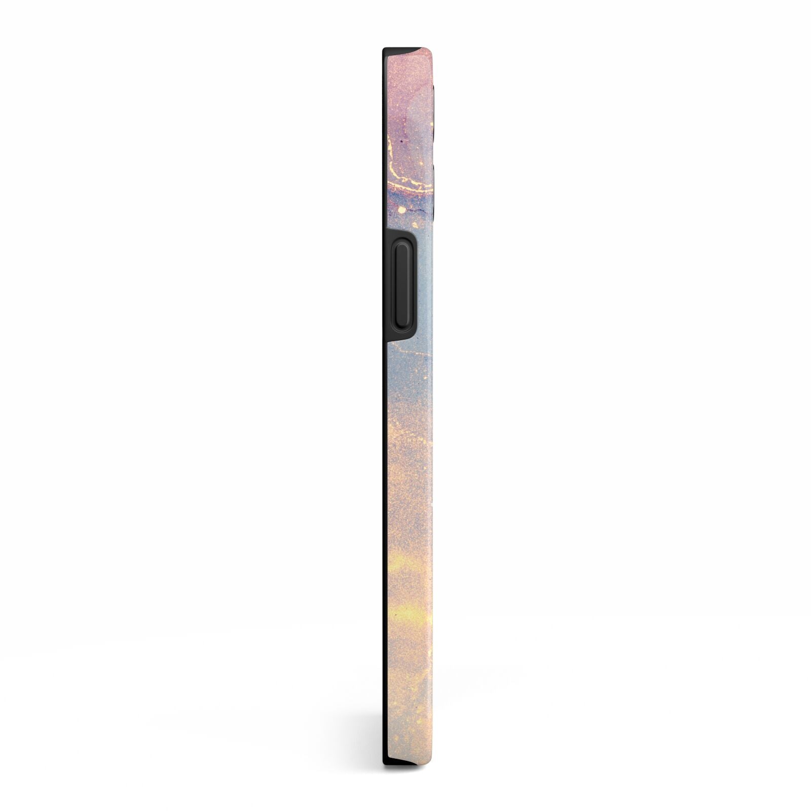 Blue and Pink Marble iPhone 13 Pro Max Side Image 3D Tough Case