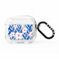 Blue and White Flowers AirPods Clear Case 3rd Gen
