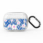 Blue and White Flowers AirPods Pro Glitter Case