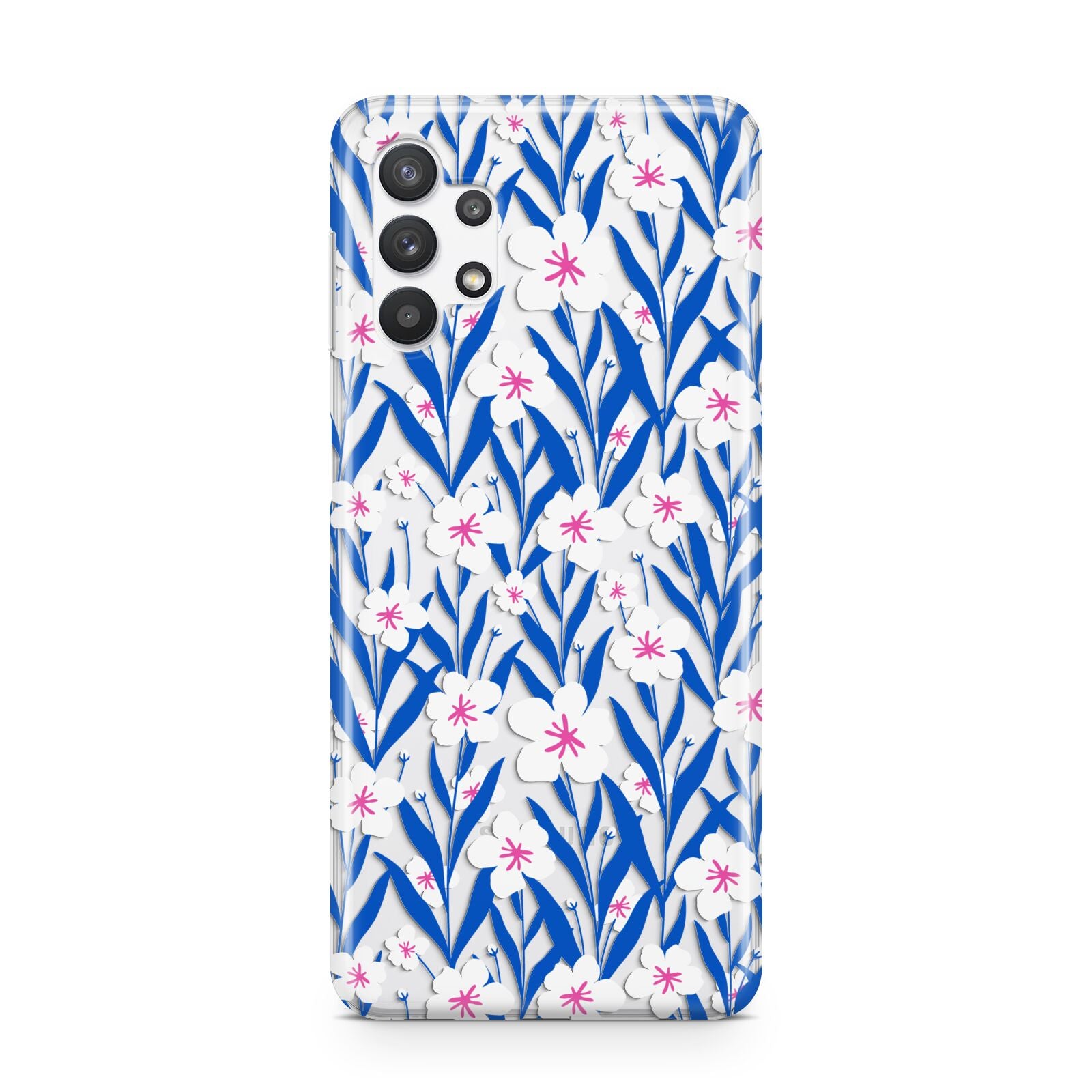 Blue and White Flowers Samsung A32 5G Case