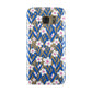 Blue and White Flowers Samsung Galaxy Case
