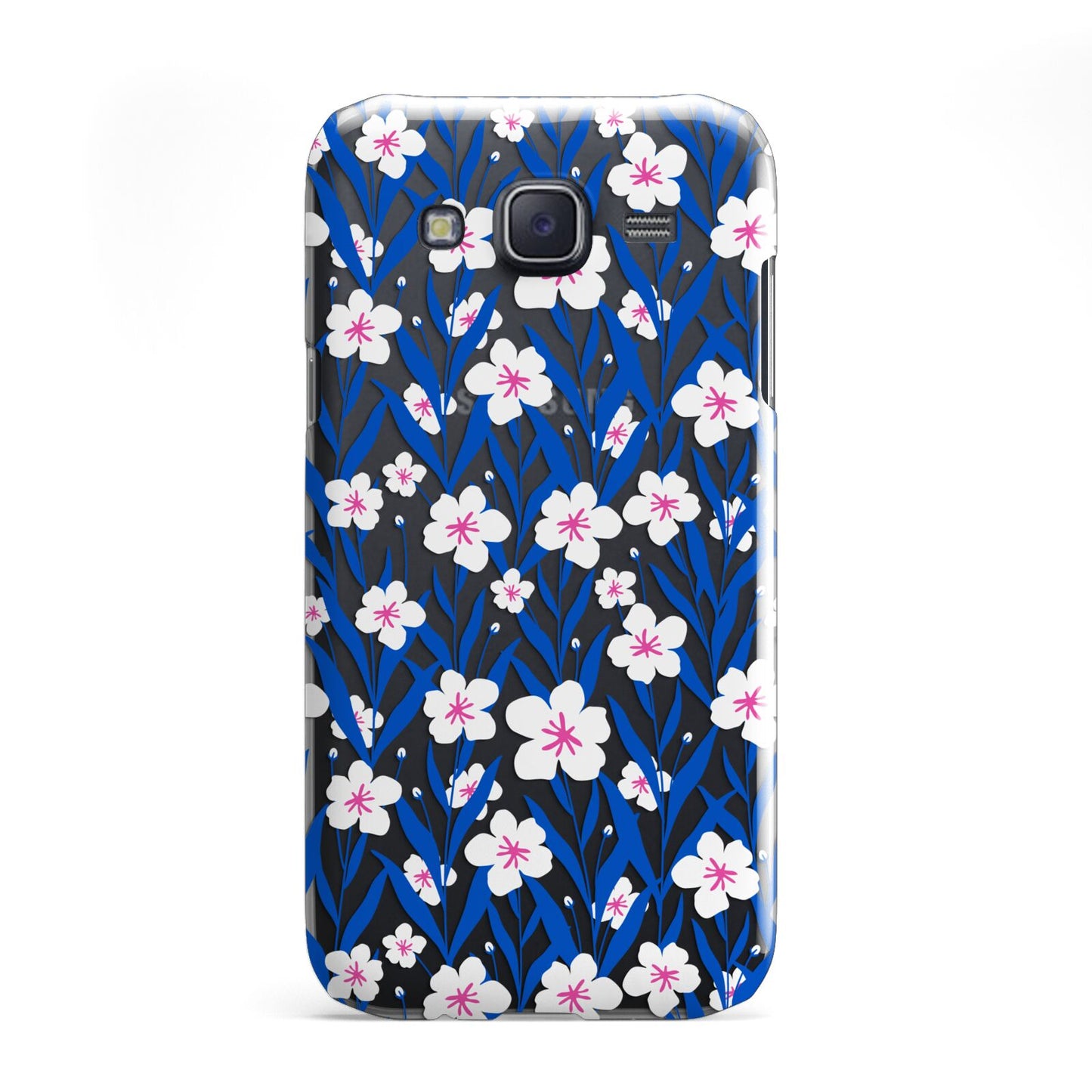 Blue and White Flowers Samsung Galaxy J5 Case
