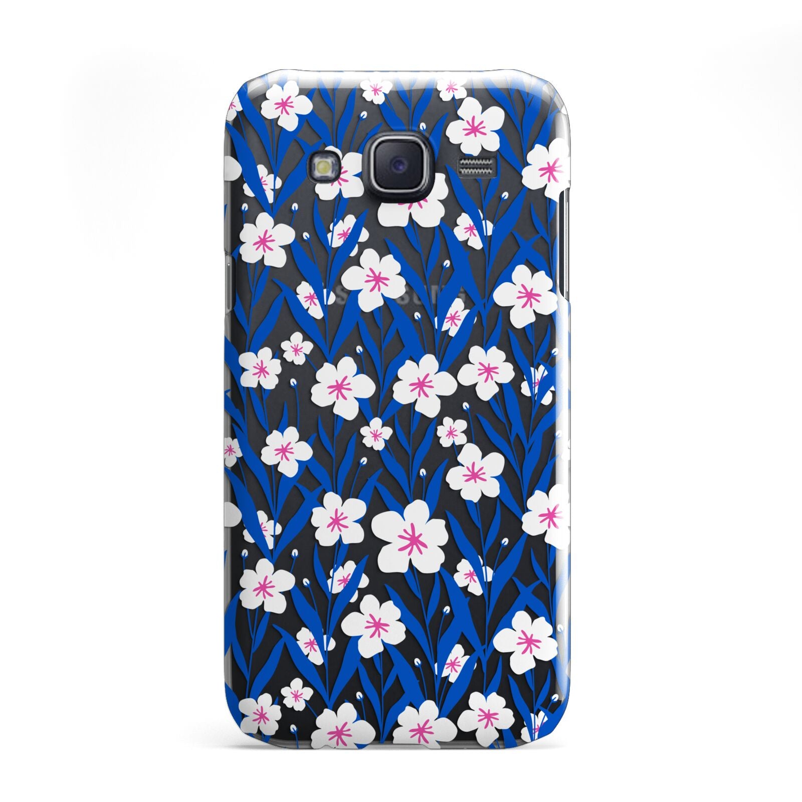 Blue and White Flowers Samsung Galaxy J5 Case