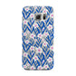 Blue and White Flowers Samsung Galaxy S6 Edge Case