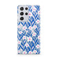 Blue and White Flowers Samsung S21 Ultra Case