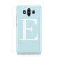 Blue with White Personalised Monogram Huawei Mate 10 Protective Phone Case