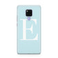 Blue with White Personalised Monogram Huawei Mate 20X Phone Case