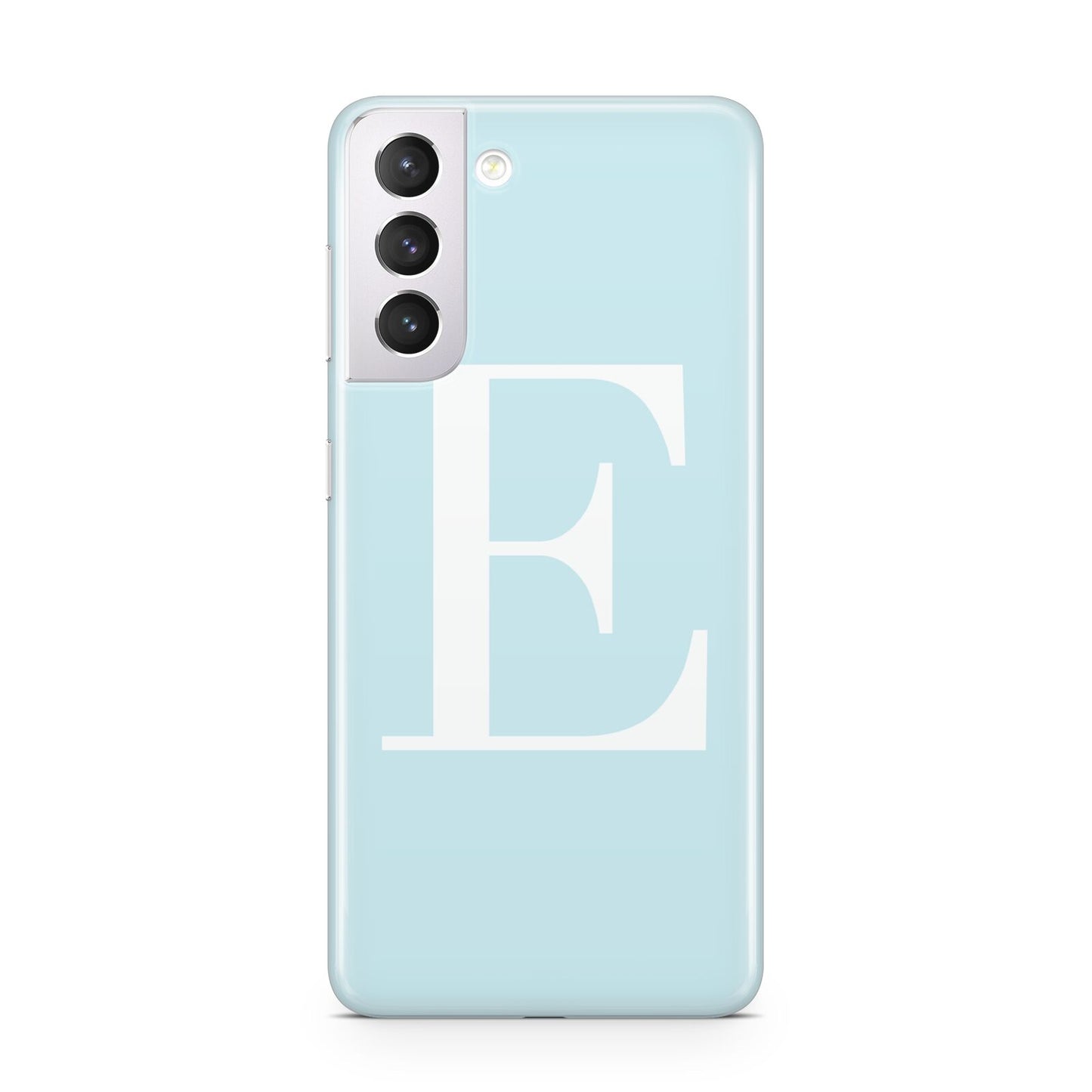 Blue with White Personalised Monogram Samsung S21 Case