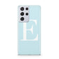 Blue with White Personalised Monogram Samsung S21 Ultra Case