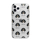 Bluetick Coonhound Icon with Name Apple iPhone 11 Pro in Silver with Bumper Case