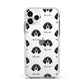 Bluetick Coonhound Icon with Name Apple iPhone 11 Pro in Silver with White Impact Case