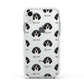 Bluetick Coonhound Icon with Name Apple iPhone XR Impact Case White Edge on Silver Phone