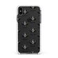 Bluetick Coonhound Icon with Name Apple iPhone Xs Max Impact Case White Edge on Black Phone