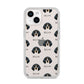 Bluetick Coonhound Icon with Name iPhone 14 Clear Tough Case Starlight