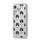 Bluetick Coonhound Icon with Name iPhone 14 Pro Max Glitter Tough Case Silver Angled Image