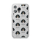 Bluetick Coonhound Icon with Name iPhone 14 Pro Max Glitter Tough Case Silver
