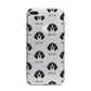 Bluetick Coonhound Icon with Name iPhone 7 Plus Bumper Case on Silver iPhone