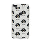 Bluetick Coonhound Icon with Name iPhone 8 Plus Bumper Case on Silver iPhone