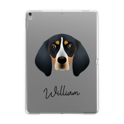 Bluetick Coonhound Personalised Apple iPad Silver Case