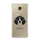 Bluetick Coonhound Personalised Samsung Galaxy A3 2016 Case on gold phone