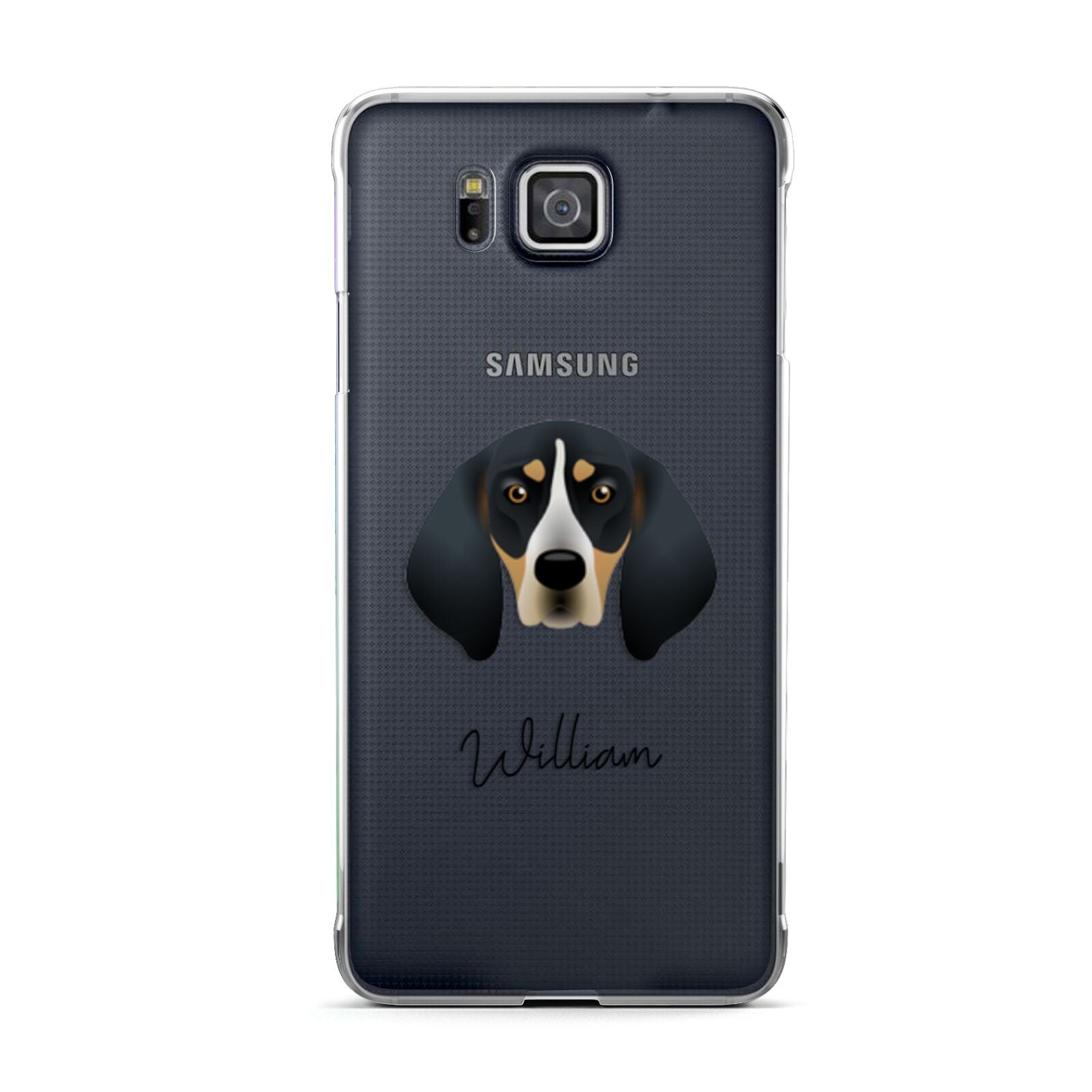 Bluetick Coonhound Personalised Samsung Galaxy Alpha Case
