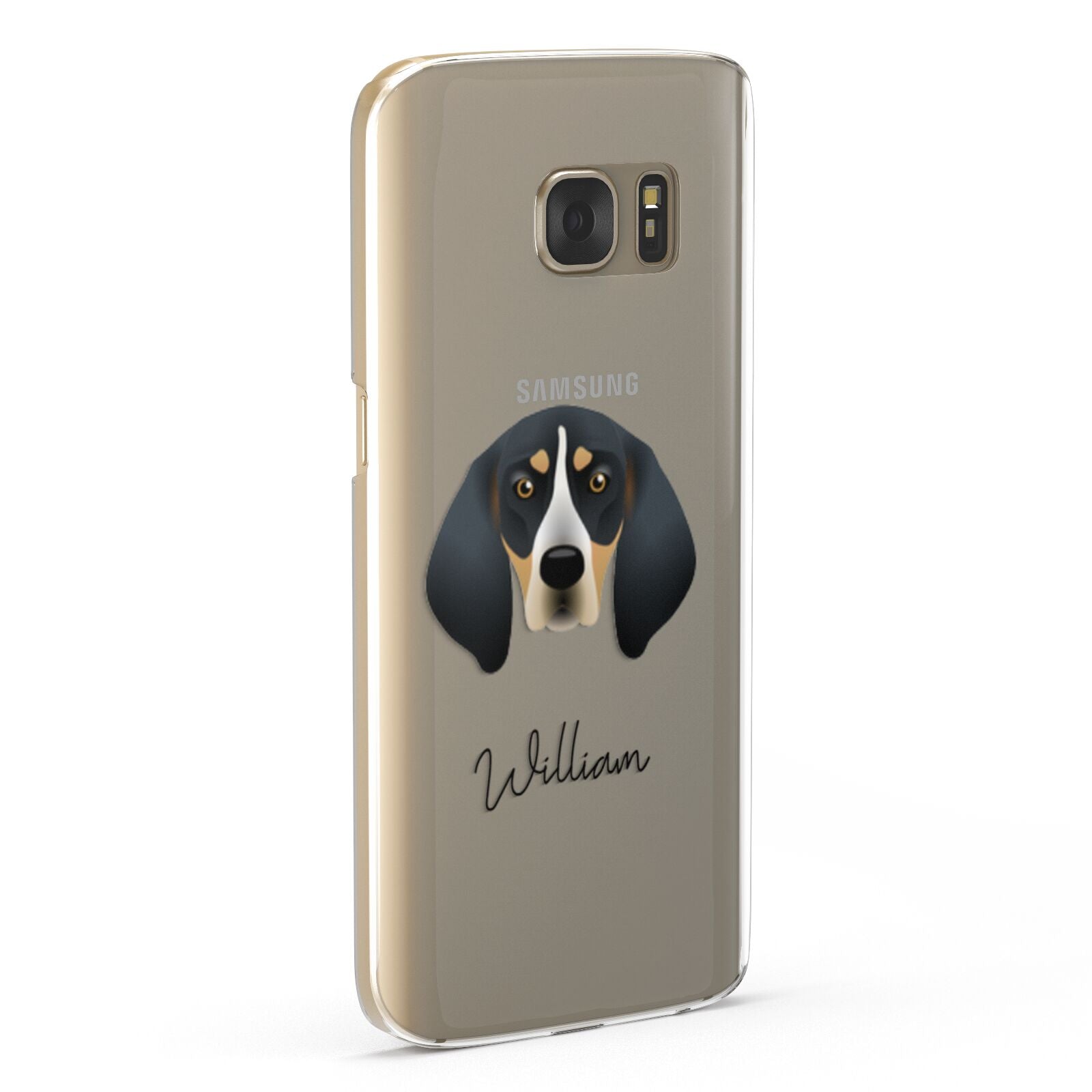 Bluetick Coonhound Personalised Samsung Galaxy Case Fourty Five Degrees