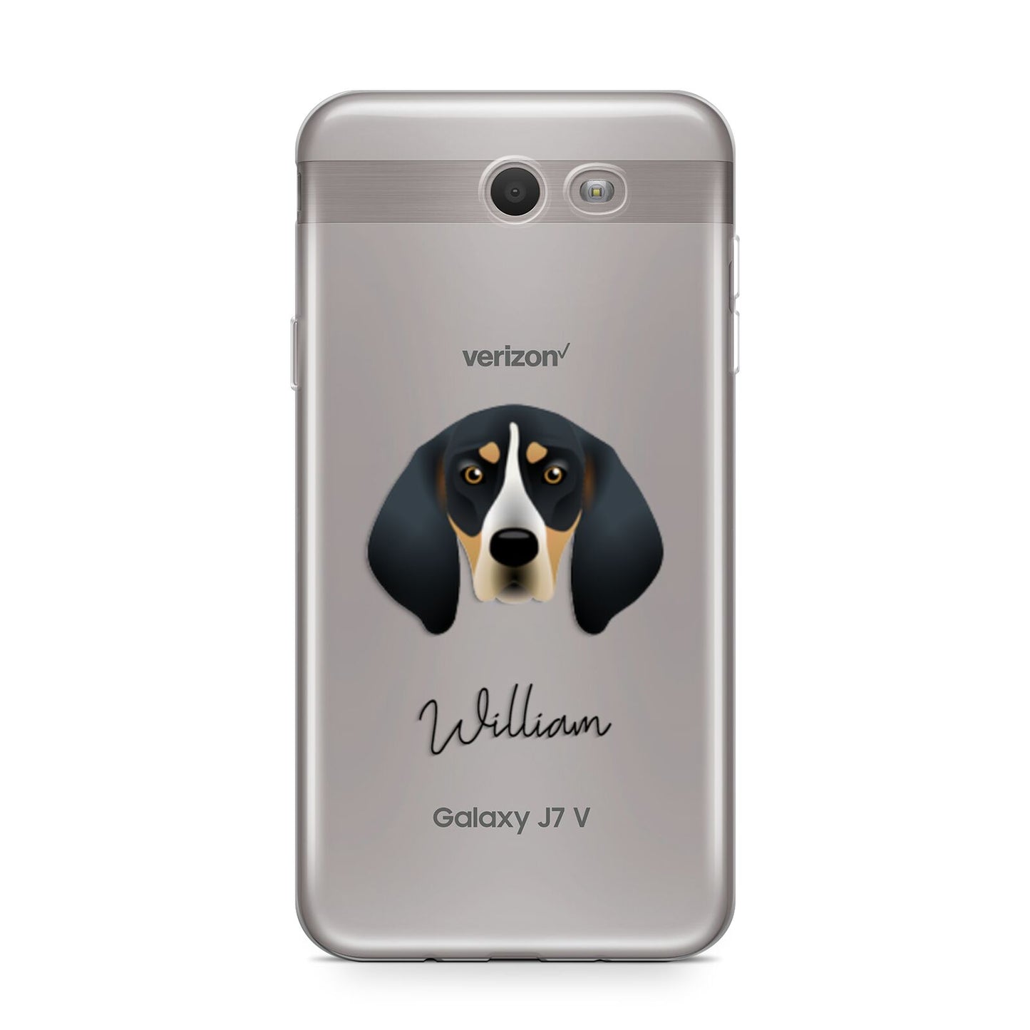 Bluetick Coonhound Personalised Samsung Galaxy J7 2017 Case