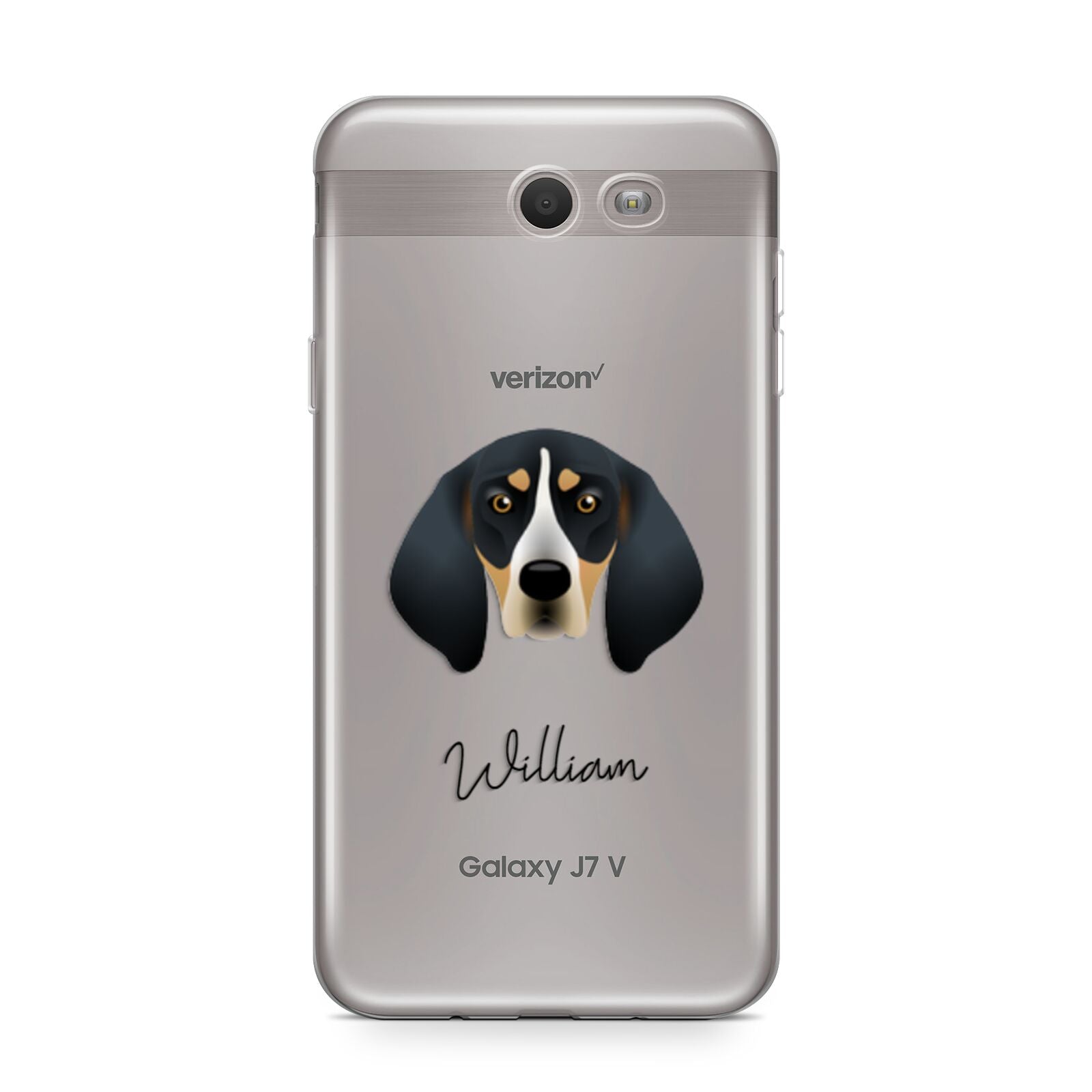 Bluetick Coonhound Personalised Samsung Galaxy J7 2017 Case