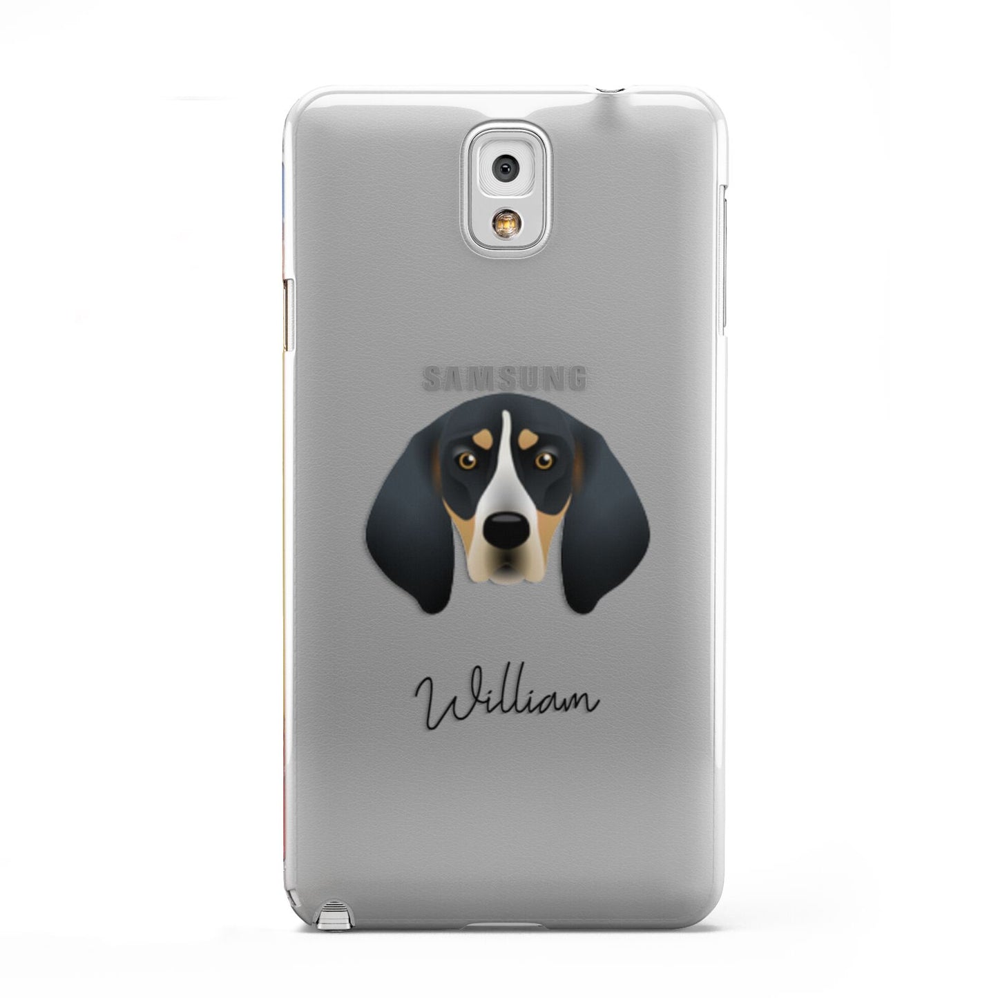 Bluetick Coonhound Personalised Samsung Galaxy Note 3 Case