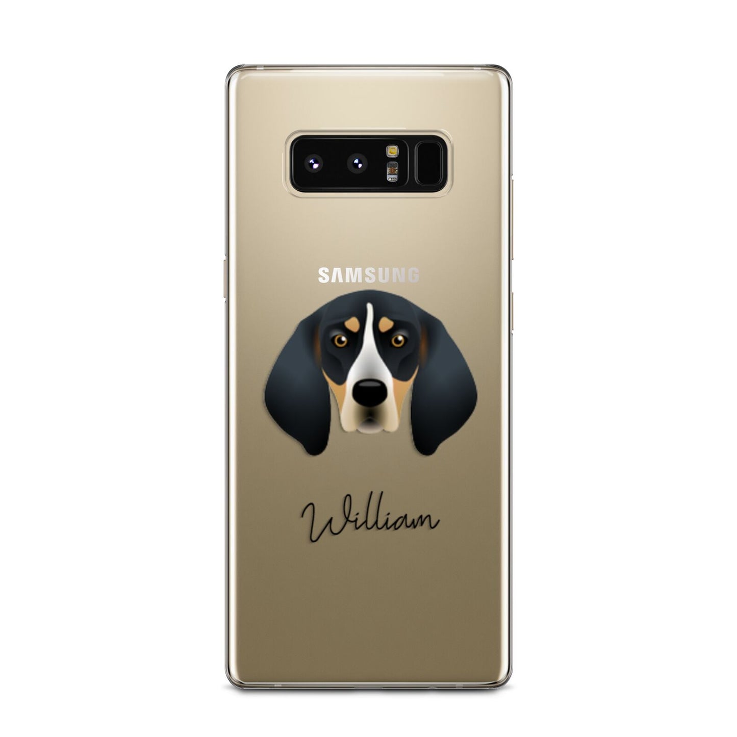 Bluetick Coonhound Personalised Samsung Galaxy Note 8 Case