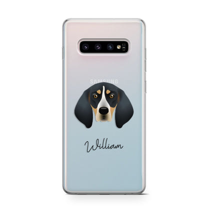 Bluetick Coonhound Personalised Samsung Galaxy S10 Case