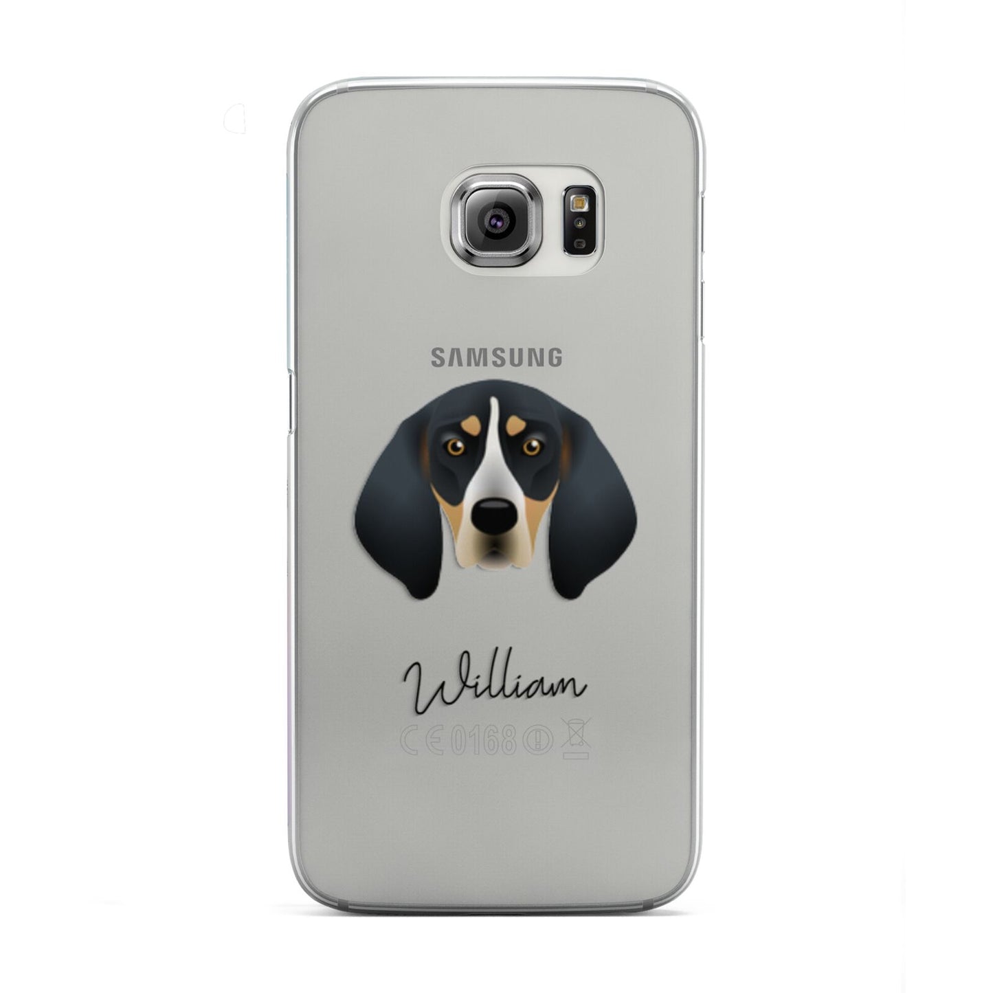 Bluetick Coonhound Personalised Samsung Galaxy S6 Edge Case