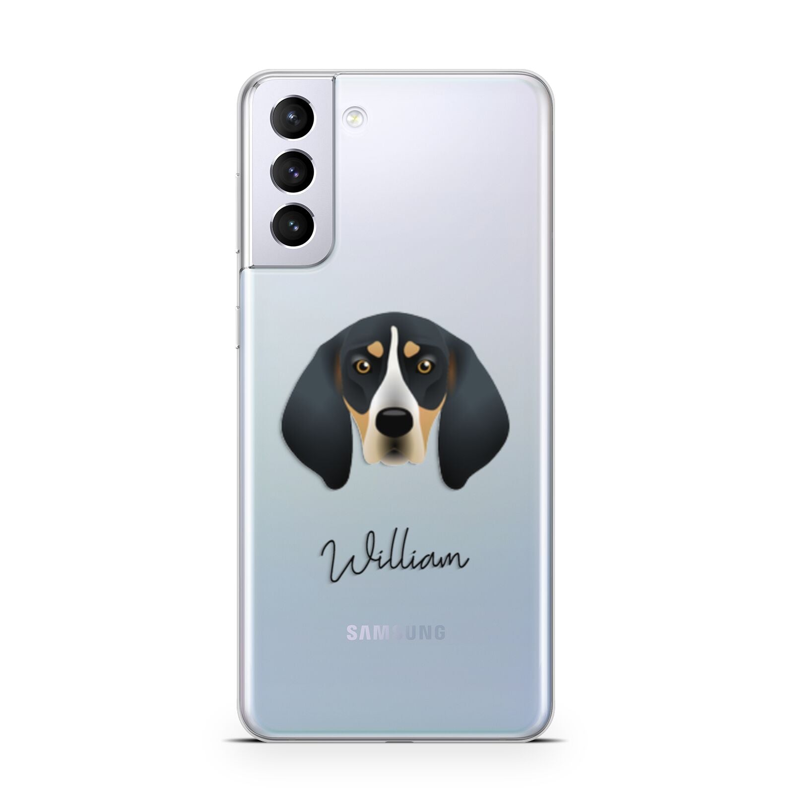Bluetick Coonhound Personalised Samsung S21 Plus Phone Case