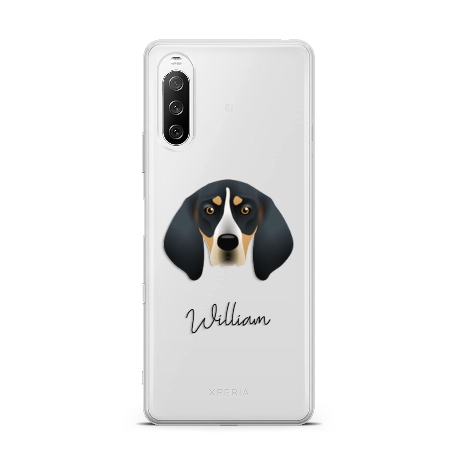 Bluetick Coonhound Personalised Sony Xperia 10 III Case